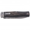 Nóż sprężynowy Mikov Predator Wildcat Buffalo Horn, Damascus PMC27 (241-DR-1/KP)