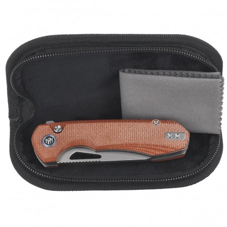 Nóż składany Remette Camel Micarta CNC, Sandblasting 14C28N (RTCMLF)