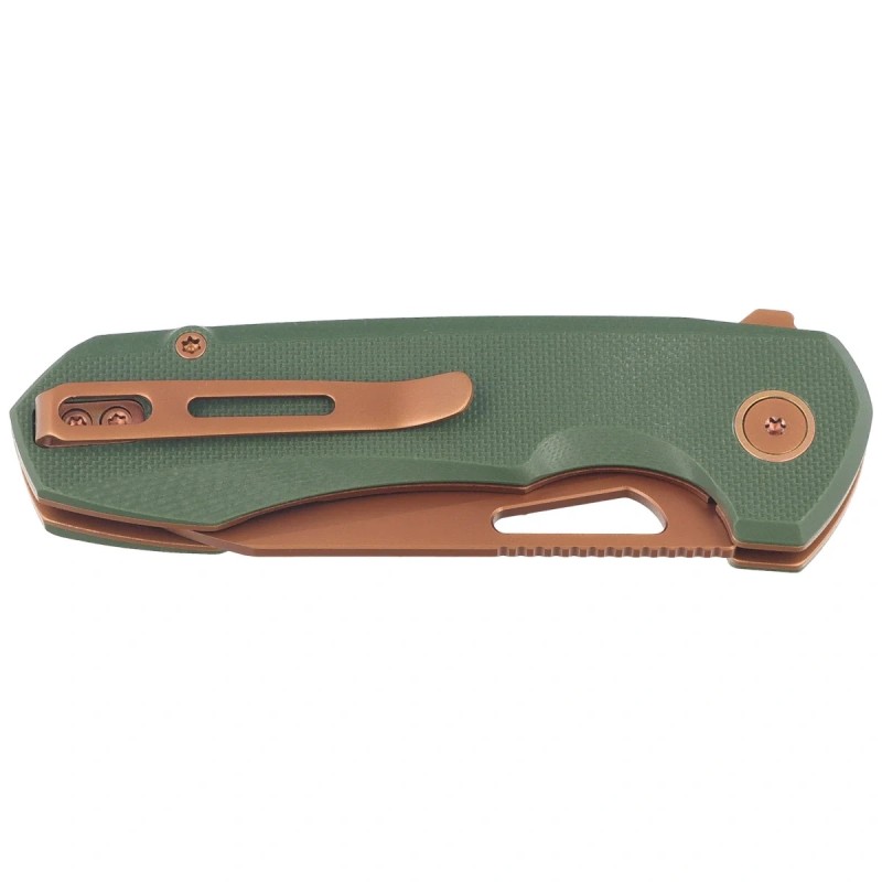 Nóż składany Remette Camel CNC G10, Titanium Plating 14C28N (RTCMLD)