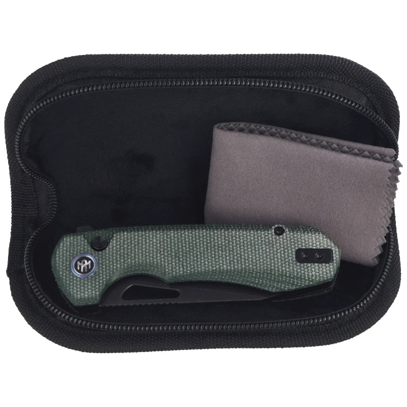 Nóż składany Remette Camel Micarta, Stonewashed 14C28N (RTCMLE)