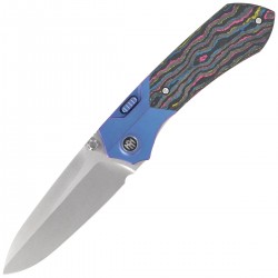 Nóż składany Remette Meteor Titanium/Ultimate Warrior Camo Carbon Fiber, Anodizing Pearlescent M390 (RTPT-UC)