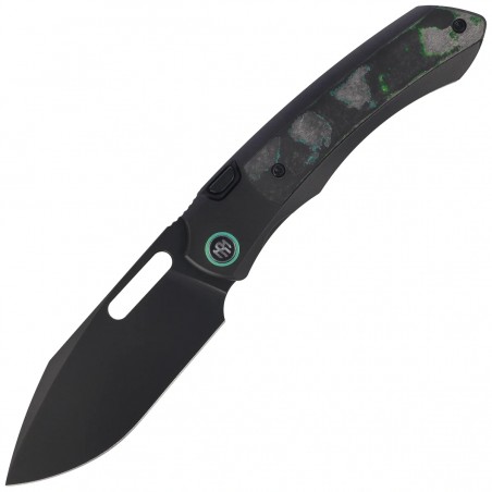 Nóż składany Remette Orca Black Titanium/Kelp Bed CamoCarbonl Carbon Fiber, Black DLC Pearlescent M390 (ORCAKDD)