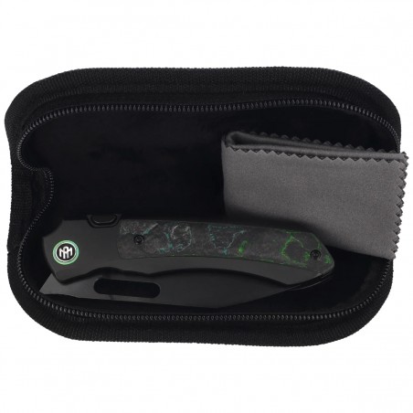 Nóż składany Remette Orca Black Titanium/Kelp Bed CamoCarbonl Carbon Fiber, Black DLC Pearlescent M390 (ORCAKDD)