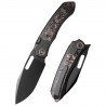 Nóż składany Remette Orca Black Titanium/Copper Foil Carbon Fiber, Black DLC Pearlescent M390 (ORCATB)