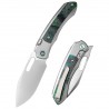 Nóż składany Remette Orca Sandblasting "Kelp Bed CamoCarbon" Titanium/Carbon Fiber, Pearlescent M390 (ORCAKD)