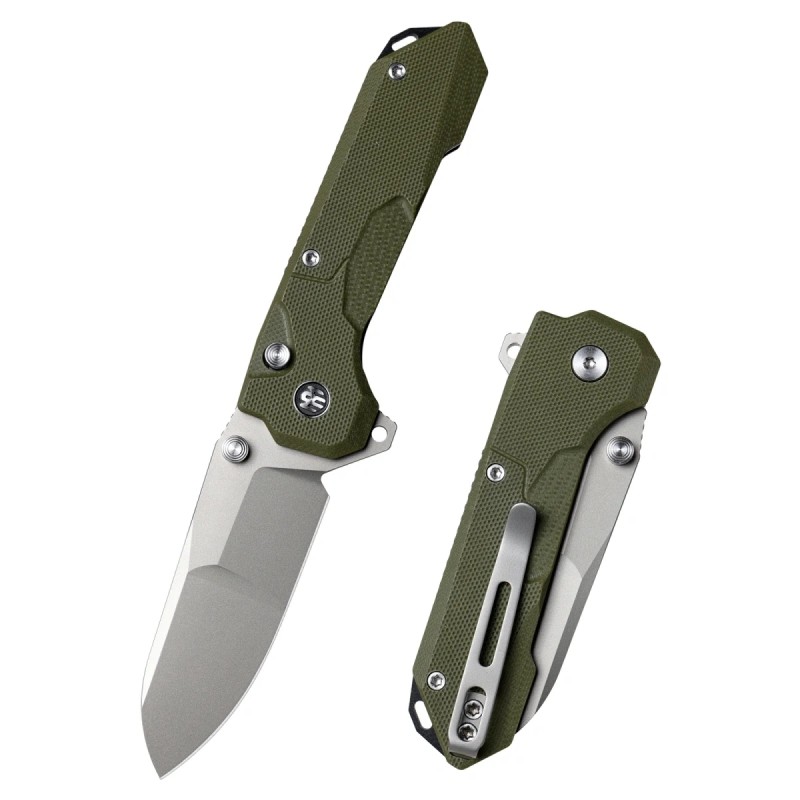 Nóż składany Remette Cosmic Green CNC G10, Sandblasting 14C28N (RTCO-GM)
