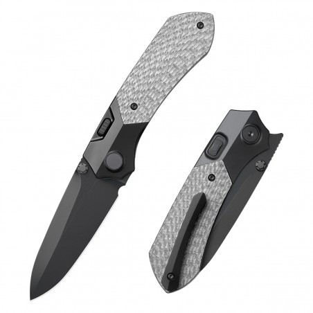 Nóż składany Remette Meteor Black DLC Titanium/Carbon Fiber, Black DLC M390 (RTPT-BDL)