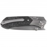 Nóż składany Remette Meteor Sandblasting Carbon Fiber/Titanium, Pearlescent M390 (RTPT-EL)
