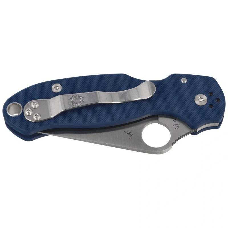 Nóż składany Spyderco Para 3 Cobalt Blue G10, Satin CPM SPY27 by Sal, Eric Glesser (C223GPCBL)