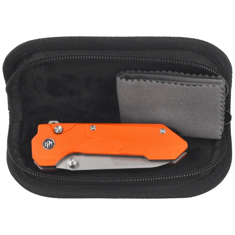 Nóż składany Remette Cosmic Orange CNC G10, Sandblasting 14C28N (RTCO-GO)