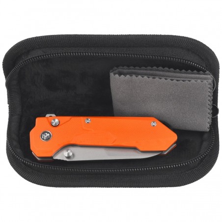 Nóż składany Remette Cosmic Orange CNC G10, Sandblasting 14C28N (RTCO-GO)