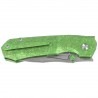 Nóż składany Remette Rhino Green Crystallized Titanium, Pearlescent M390 (RNTB4)