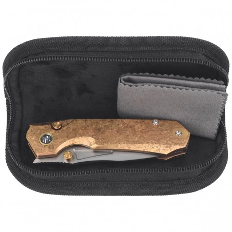 Nóż składany Remette Rhino Gold Crystallized Titanium, Pearlescent M390 (RNTB2)