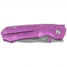 Nóż składany Remette Rhino Pink Crystallized Titanium, Pearlescent M390 (RNTB1)