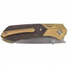 Nóż składany Remette Meteor Gold Titanium/Carbon Fiber, Pearlescent M390 (RTPT-DL)