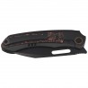 Nóż składany Remette Orca Black Titanium/Copper Foil Carbon Fiber, Black DLC Pearlescent M390 (ORCATB)