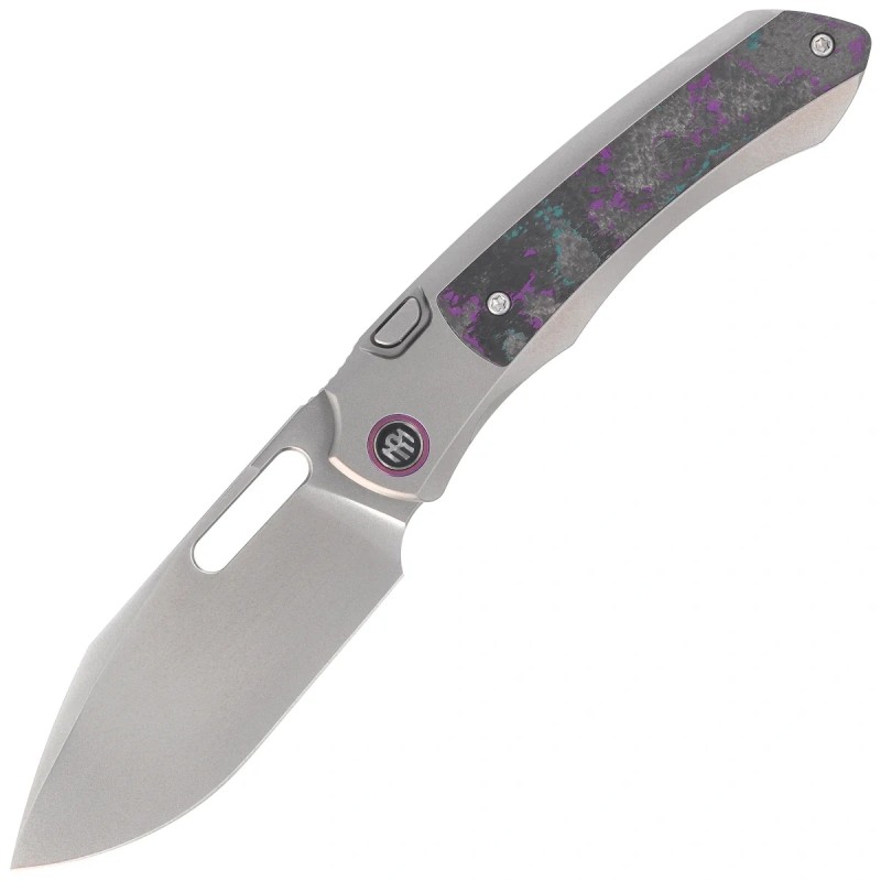 Nóż składany Remette Orca "Jazzy CamoCarbon" Titanium/Carbon Fiber, Pearlescent M390 (ORCAJY)