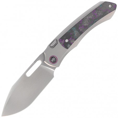 Nóż składany Remette Orca "Jazzy CamoCarbon" Titanium/Carbon Fiber, Pearlescent M390 (ORCAJY)