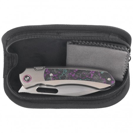 Nóż składany Remette Orca "Jazzy CamoCarbon" Titanium/Carbon Fiber, Pearlescent M390 (ORCAJY)