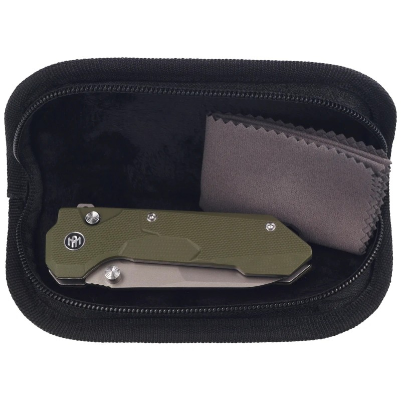 Nóż składany Remette Cosmic Green G10, Sandblasted 14C28N (RTCO-GM)