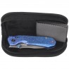 Nóż składany Remette Rhino Blue Crystallized Titanium, Pearlescent M390 (RNTB3)