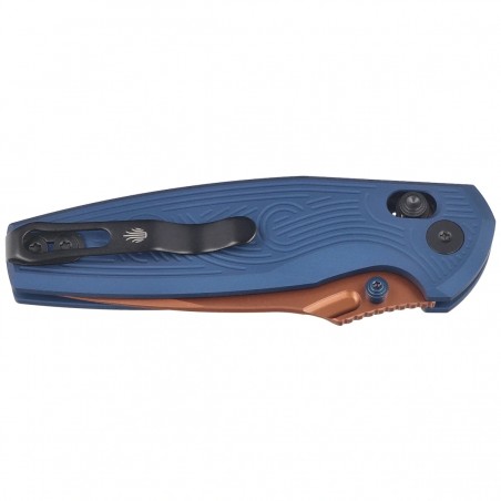 Nóż składany Kizer Khamsin Navy Blue Aluminium, Sunset Metal PVD Nitro-V by Maksim Epifantsev (V3791A2)