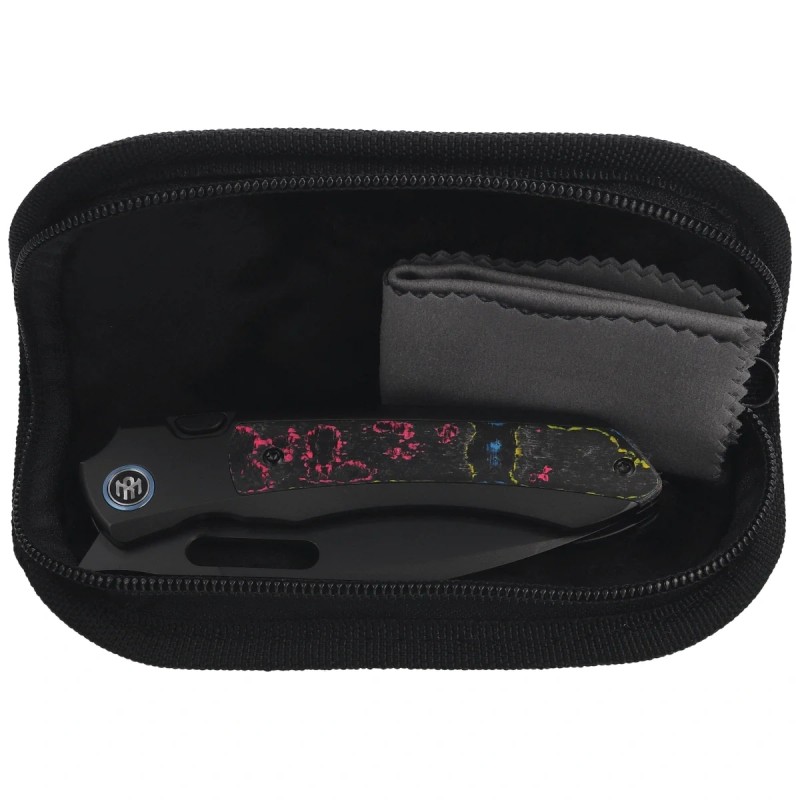 Nóż składany Remette Orca Black Titanium/Ultimate Warrior CamoCarbon, Black DLC Pearlescent M390 (ORCAURD)