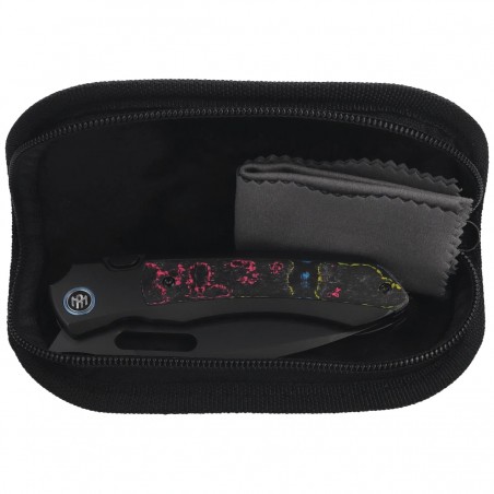 Nóż składany Remette Orca Black Titanium/Ultimate Warrior CamoCarbon, Black DLC Pearlescent M390 (ORCAURD)