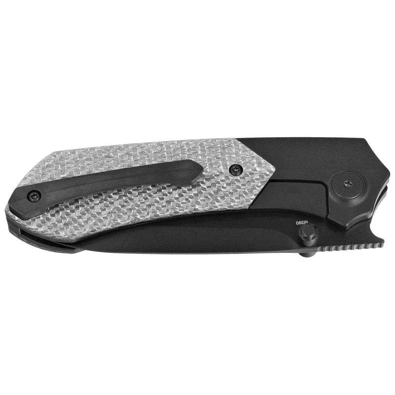 Nóż składany Remette Meteor Black DLC Titanium/Carbon Fiber, Black DLC M390 (RTPT-BDL)