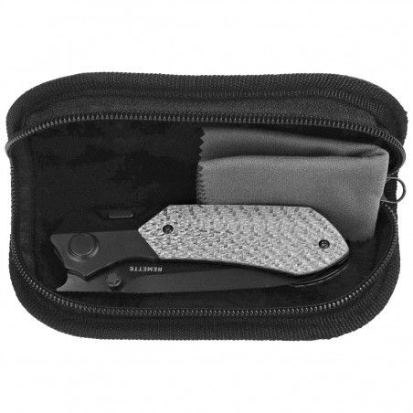 Nóż składany Remette Meteor Black DLC Titanium/Carbon Fiber, Black DLC M390 (RTPT-BDL)