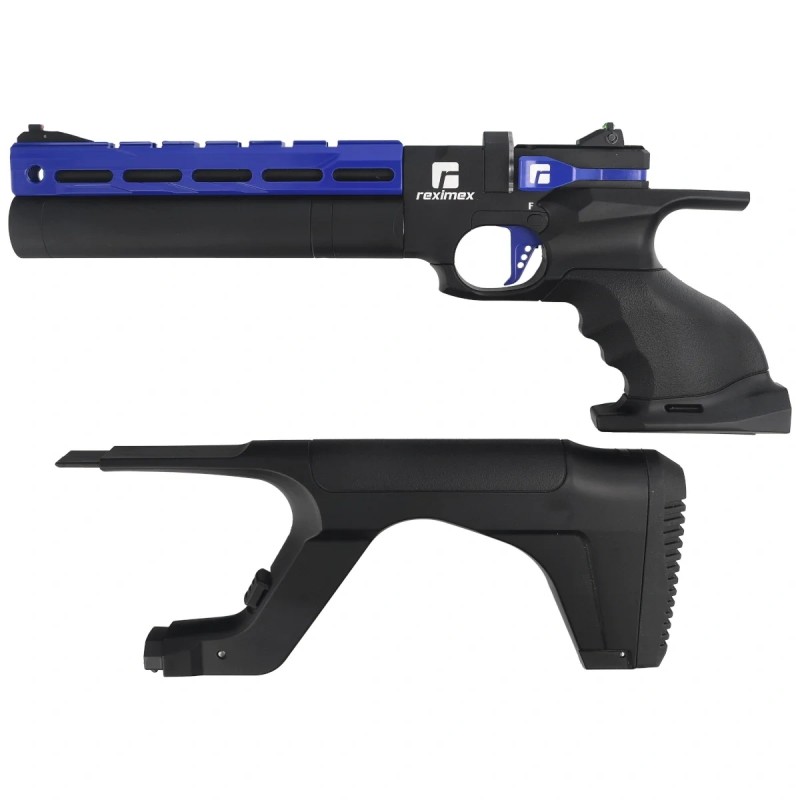 Pistolet wiatrówka PCP Reximex RP Race Blue 4.5 mm z regulatorem
