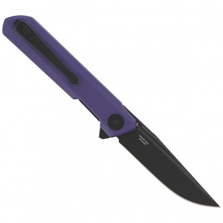 Nóż składany Bestechman Mini Dundee Purple G10, Black PVD D2 by Ostap Hel (BMK03J)