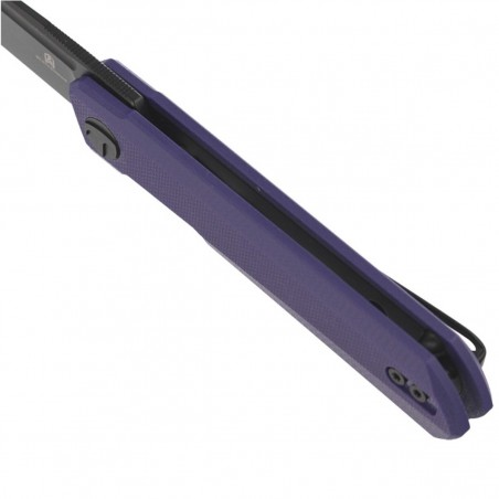 Nóż składany Bestechman Mini Dundee Purple G10, Black PVD D2 by Ostap Hel (BMK03J)
