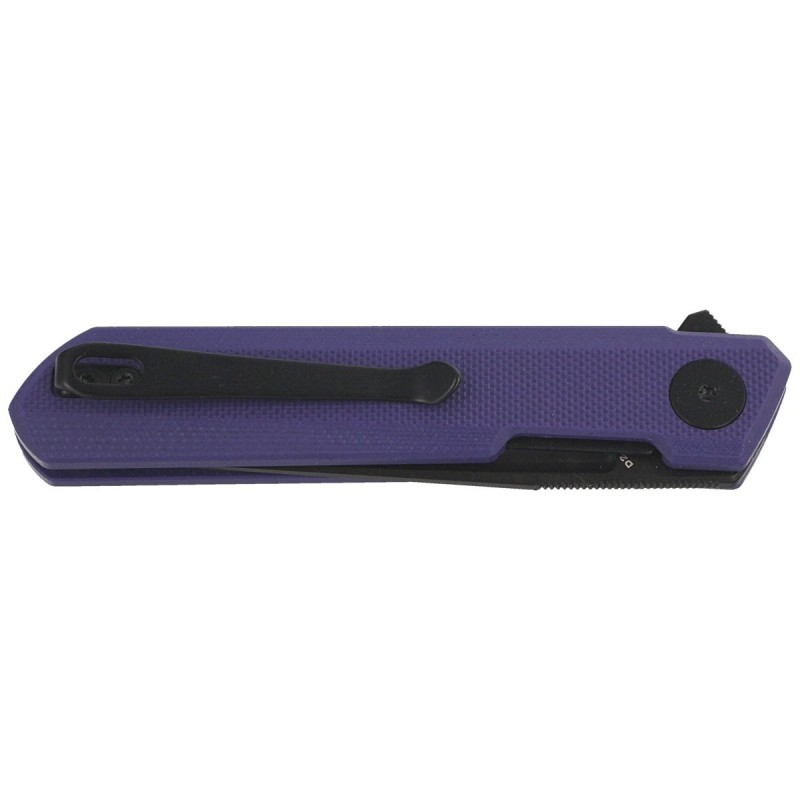 Nóż składany Bestechman Mini Dundee Purple G10, Black PVD D2 by Ostap Hel (BMK03J)