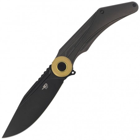 Nóż składany Bestech Seraph Black Bronze Titanium, Black Stonewashed M390 by Kombou (BT2403E)
