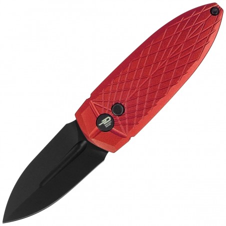 Nóż składany Bestech QUQU Red Aluminium, Black DLC 14C28N by Gogo (BG57B-4)