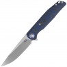 Nóż składany Bestech Ascot Blue Carbon Fiber/G10, Satin D2 (BG19C)