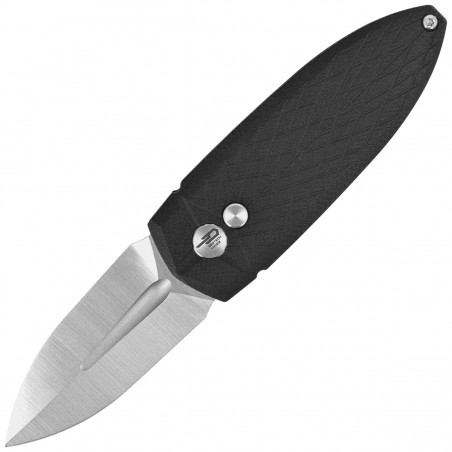 Nóż składany Bestech QUQU Black G10, Satin 14C28N by Gogo (BG57A-1)