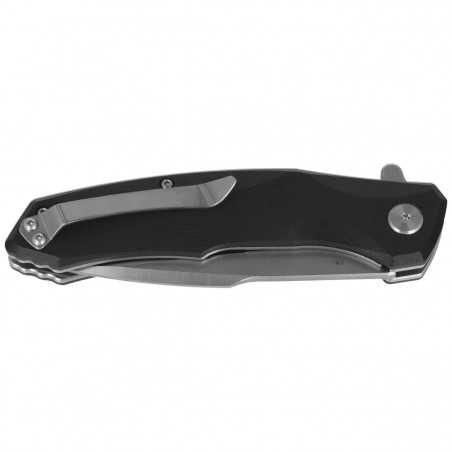 Nóż składany Bestech Warwolf Black G10, Stonewashed/Satin D2 (BG04A)