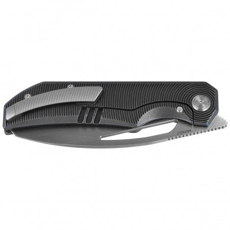 Nóż składany Bestech Taipan Black / Blue Titanium, Satin MagnaCut by James Lowe (BT2503D)