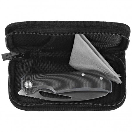 Nóż składany Bestech Taipan Black / Blue Titanium, Satin MagnaCut by James Lowe (BT2503D)