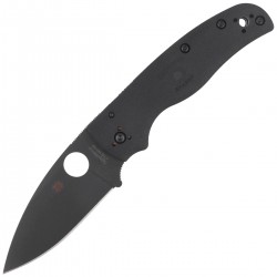 Nóż składany Spyderco Shaman Lightweight Black FRN, Black DLC CTS BD1N by Sal Glesser (C229PBBK)