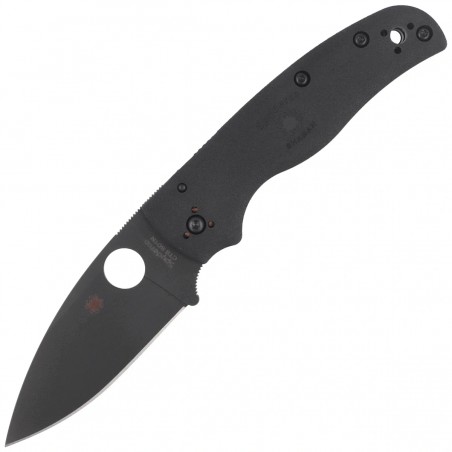 Nóż składany Spyderco Shaman Lightweight Black FRN, Black DLC CTS BD1N by Sal Glesser (C229PBBK)