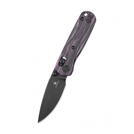 Nóż składany Bestechman Sprite Black-Purple G10, Black Stonewashed M390 (BMK21E)