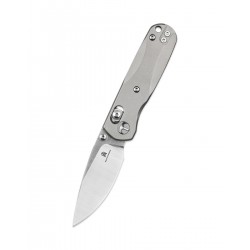 Nóż składany Bestechman Sprite Grey Titanium, Stonewashed/Satin M390 (BMK21A)