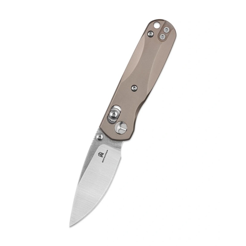 Nóż składany Bestechman Sprite Bronze Titanium, Stonewashed/Satin M390 (BMK21B)