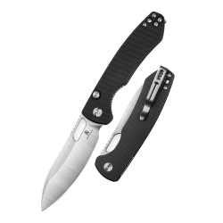 Nóż składany Bestechman Firebird Black G10, Satin / Stonewashed D2 (BMK05A)
