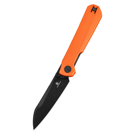 Nóż składany Bestechman Curvee Orange G10, Black PVD Stonewashed AEB-L by Ostap Hel (BMK20F)
