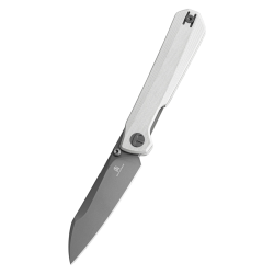 Nóż składany Bestechman Curvee White G10, Grey PVD AEB-L by Ostap Hel (BMK20D)