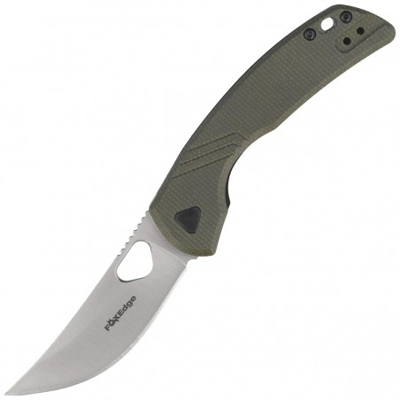 Nóż składany FoxEdge Persian OD Green Canvas Micarta, Satin 9Cr14Mov (FE-038 MCOD)